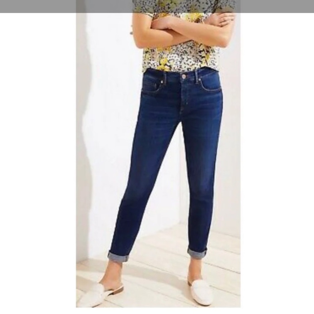 Loft Slim Pockets Modern Skinny Crop Jeans